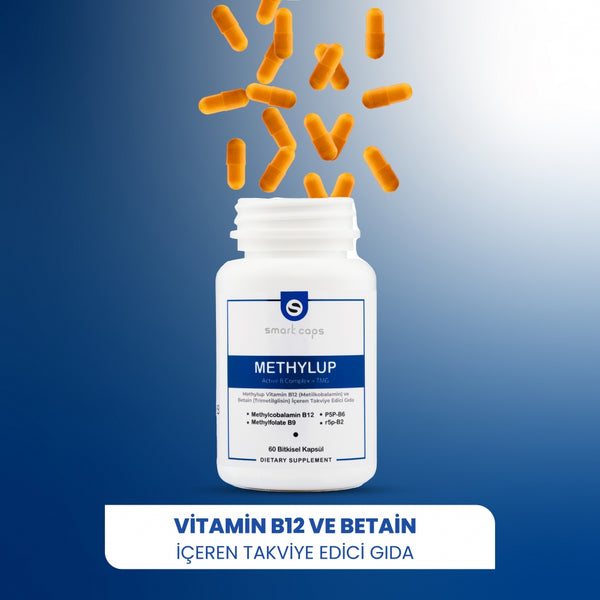 Actieve Vitamine B Complex en TMG (60 Vegetarische Capsules)