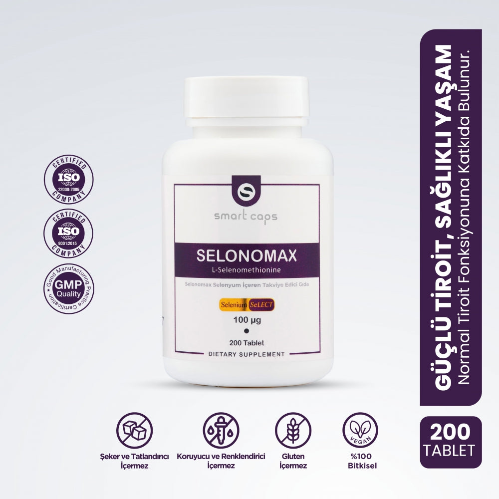 Smart Caps Selenomax - Selenium 100 ug (200 tabletten)