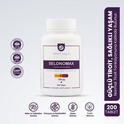Smart Caps Selenomax - Selenium 100 ug (200 tabletten)
