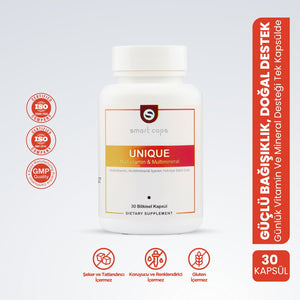 Smart Caps Unique - Multivitamine/Multimineraal, Gingseng en Q10 (30 capsules)