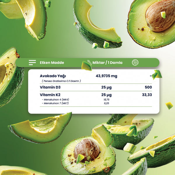 Vitamine D3K2 Avocado