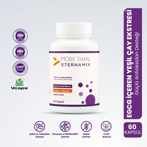 More Than Eternamix - Groene Theeblad Extract en Vitaminen en Mineralen (60 Capsules)